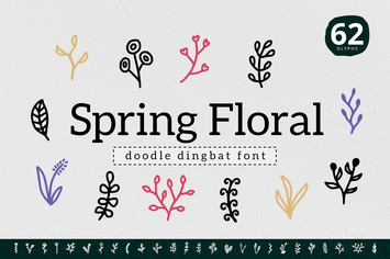 Spring Floral Dingbat 