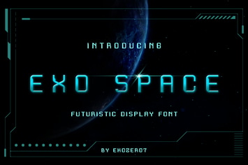 Exo Space Futuristic Display Font