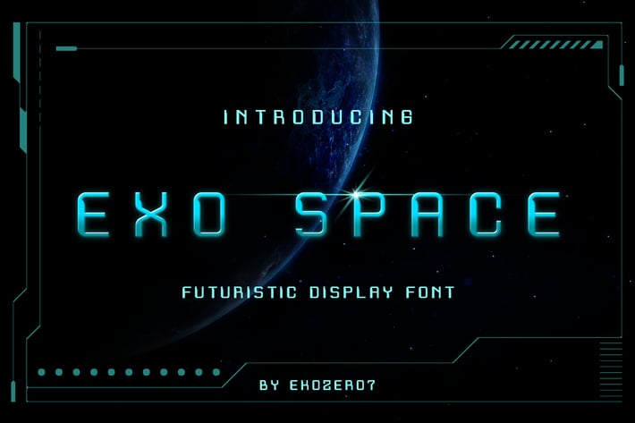 Exo Space Futuristic Display Font