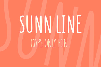 SUNN Line Caps Only Font