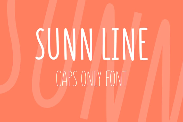 SUNN Line Caps Only Font