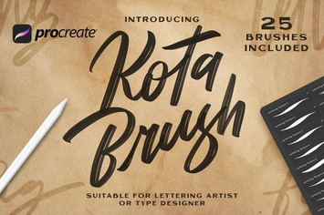 Kota Brush Lettering -  Procreate Brush