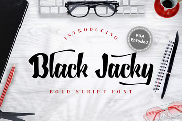 Black Jacky - Bold Script Font