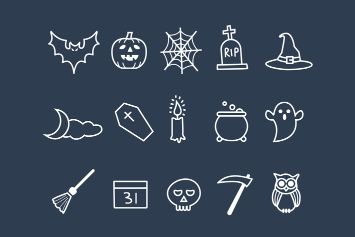 15 Halloween Doodles
