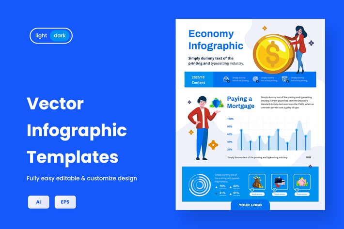Infographic Template for Finance & Business V.03