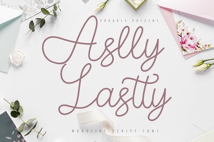 Aslly Lastty - Monoline Script