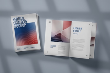Vertical Catalogue, Magazine Mockup