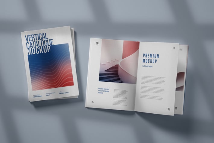 Vertical Catalogue, Magazine Mockup