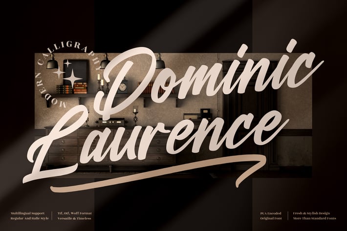 Dominic Laurence Calligraphy Font