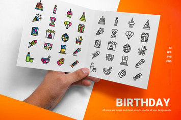 Birthday - Icons