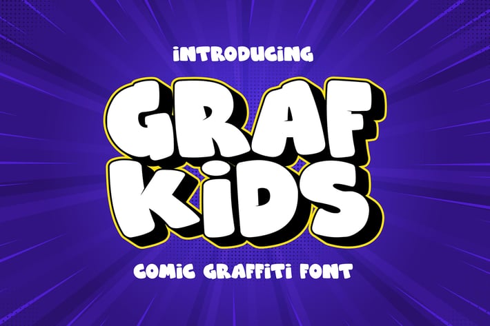Grafkids - Comic Graffiti Font