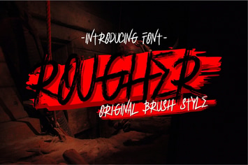 Rougher - Brush Font
