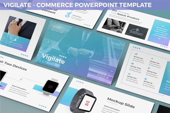 Vigilate - Commerce Powerpoint Template