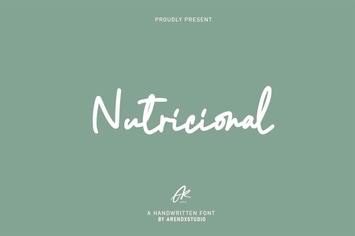 Nutricional Monoline Script