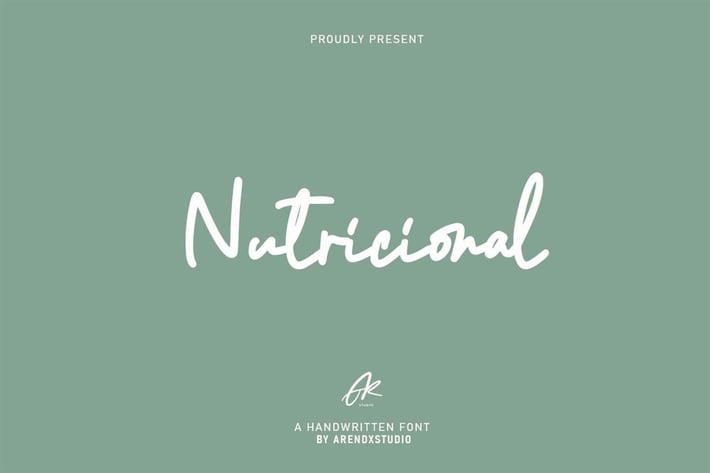 Nutricional Monoline Script