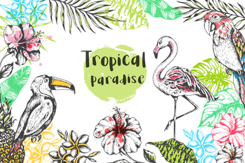 Vintage Tropical Design Kit