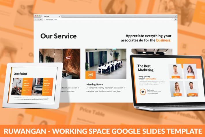 Ruwangan - Working Space Google Slides Template