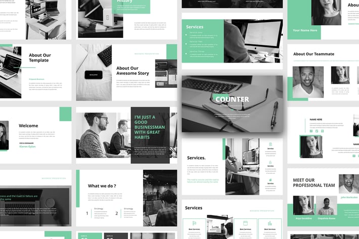 Counter – Business PowerPoint Template