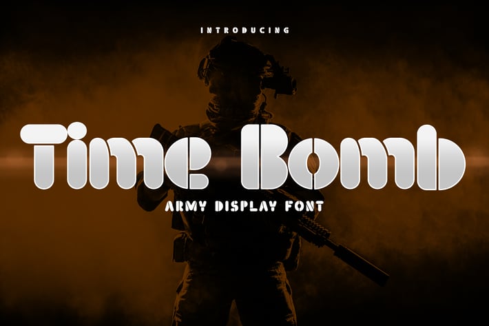 Time Bomb - Army Display Font
