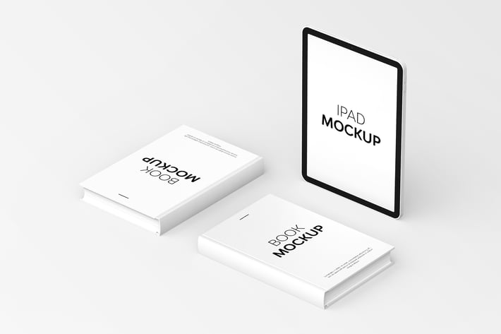 Book & iPad Mockup