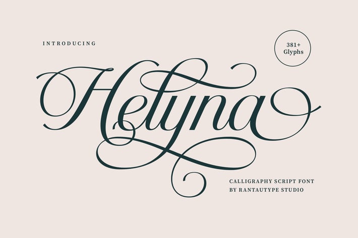 Helyna Calligraphy Script Font