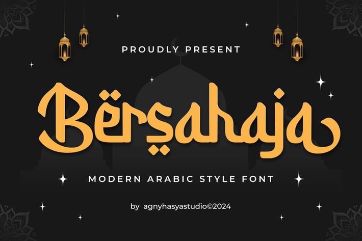 Bersahaja - Modern Arabic Style Font
