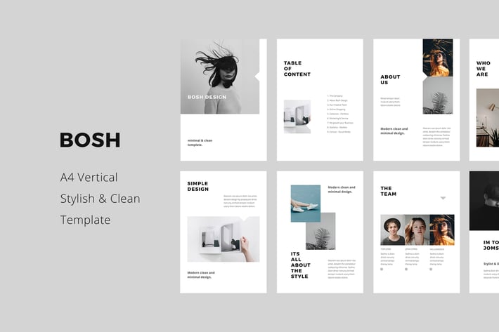 BOSH - A4 Vertical Keynote Template