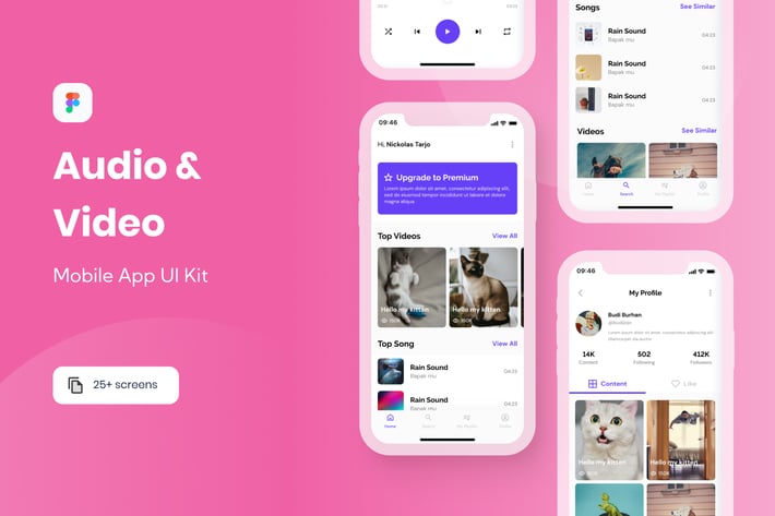 Jogedong  - Video & Music Player App UI Kit