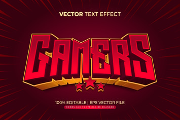 Gamers Esport Editable Text Effect