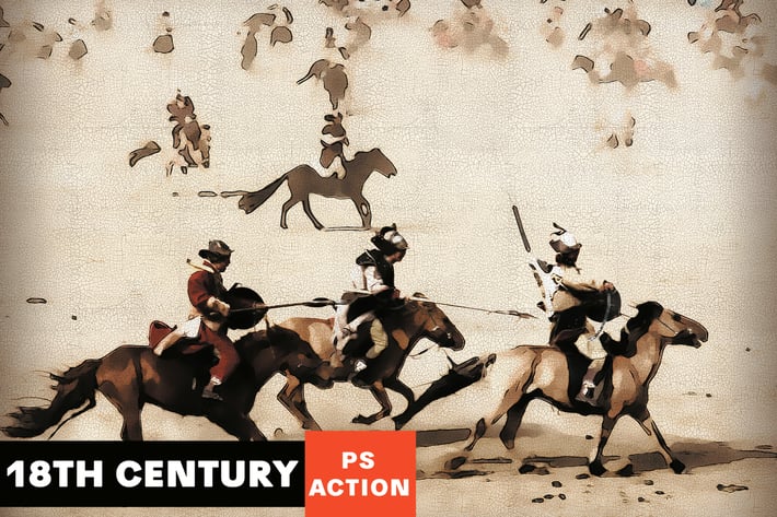 18th Century Painting Photoshop Action