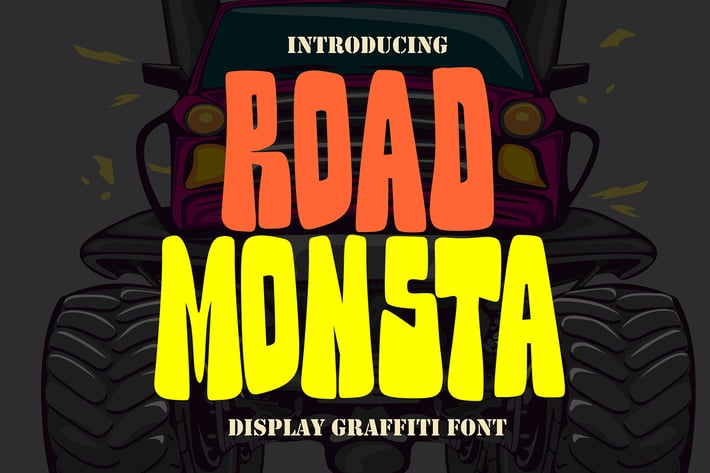 Road Monsta - Display Graffiti Font