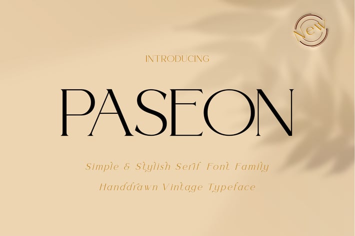 Paseon Simple & stylish serif font family