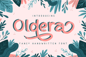 Oldera | Fancy Handwritten Font