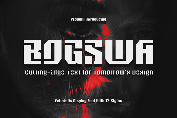 Bogswa - Futuristic Display Sans