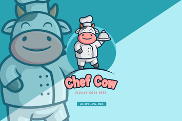 Cow - Mascot Logo