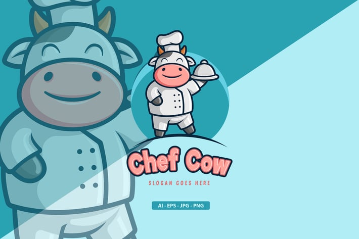 Cow - Mascot Logo