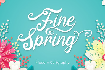 Fine Spring - Script Font