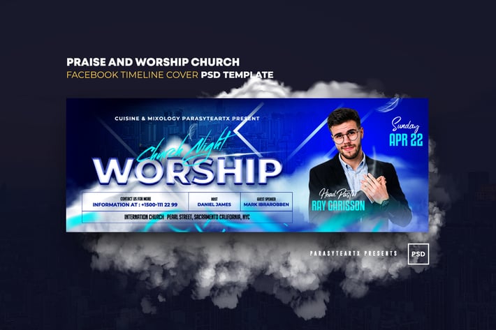 Praise and Worship Church Facebook Timeline Cover