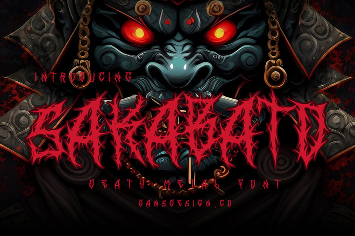 Sakabato Blackleter Metal Horror Font