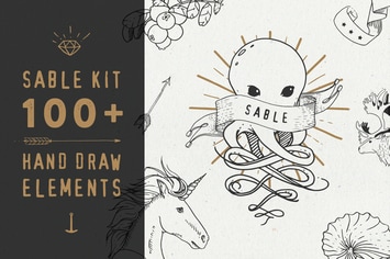 Sable Kit - hand drawn collection