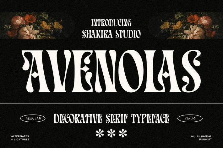 Avenolas - Decorative Serif