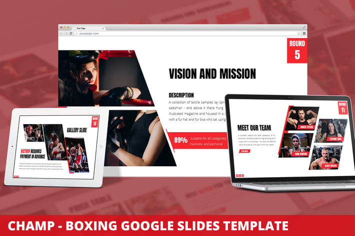 Champ - Boxing Google Slides Template