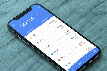 Cryptocurrency Market Analyze Mobile Ui - H