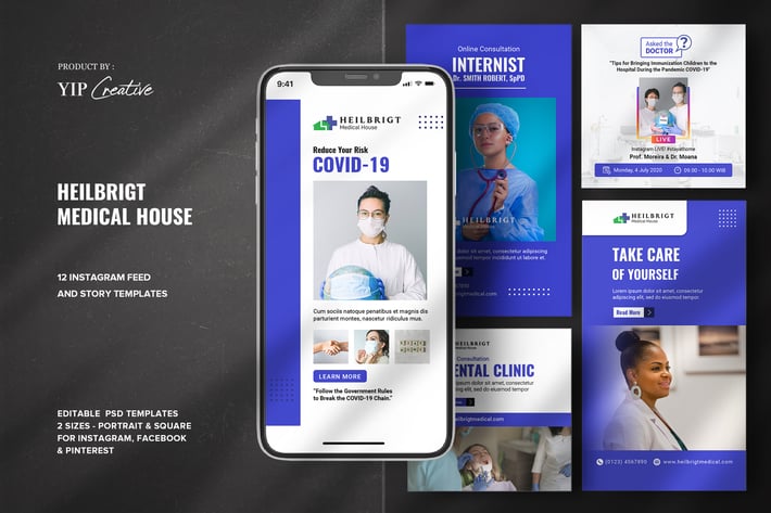 Medical Care - Clinic Instagram Feed Story