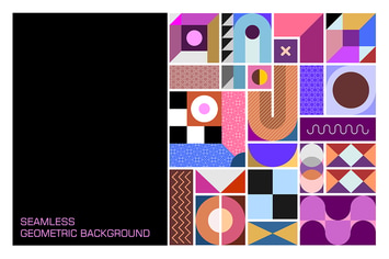 Abstract Geometric Seamless Vector Background