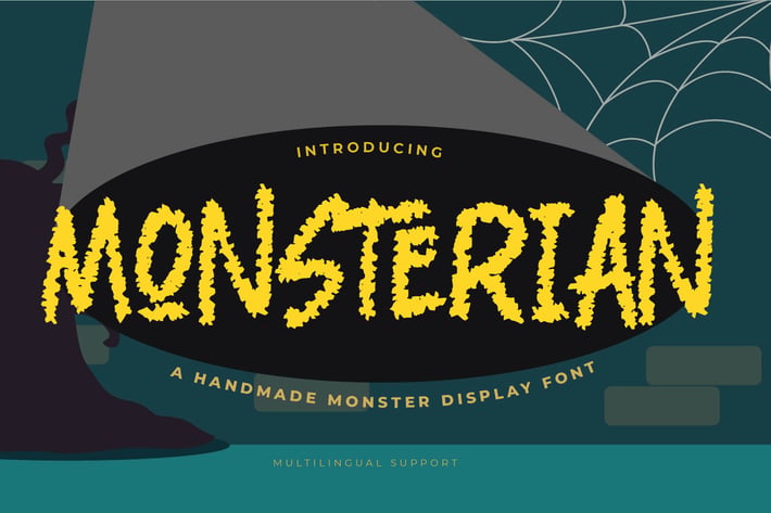 Monsterian - Handmade Moster Display Font