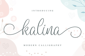 Kalina - Wedding Font