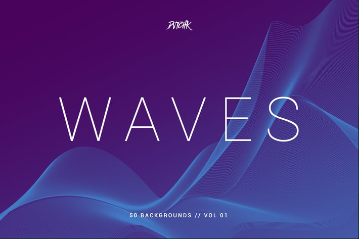 Waves | Network Lines Backgrounds | Vol. 01