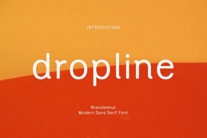 Dropline - Modern Sans Serif Font