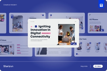 White Blue Modern Start-Up Keynote • 002